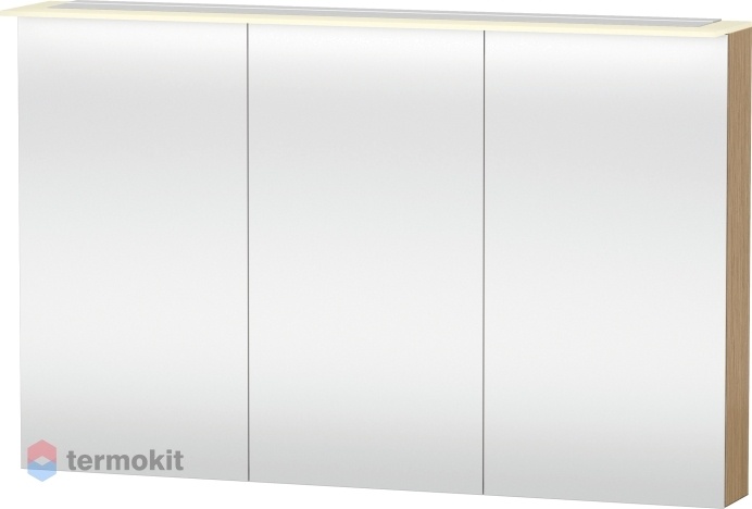 Зеркальный шкаф Duravit X-Large 120 с подсветкой Дуб брашированный XL759601212