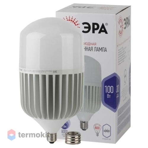 Лампа светодиодная ЭРА LED POWER T160-100W-6500-E27/E40 диод, колокол, 100Вт, хол, E27/E40
