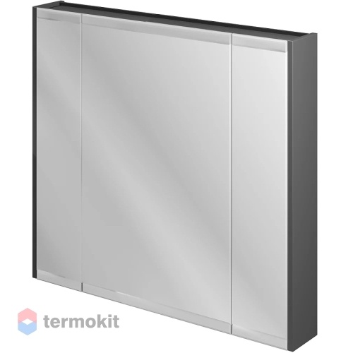 Зеркальный шкаф STWORKI Кронборг 90 черный,серый 1A262202KB820
