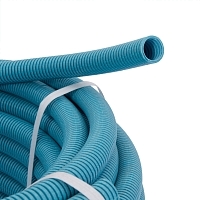 Труба Hoobs гофрированная, Д25 (внешн. 29мм) синяя отрезок \ 030м \