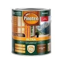 Pinotex Ultra,Влагостойкая защитная лазурь для древесины, с воском, тик, 2,7л