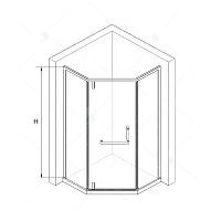Душевой уголок RGW Hotel HO-084W 1950x900x900 белый 350608499-15