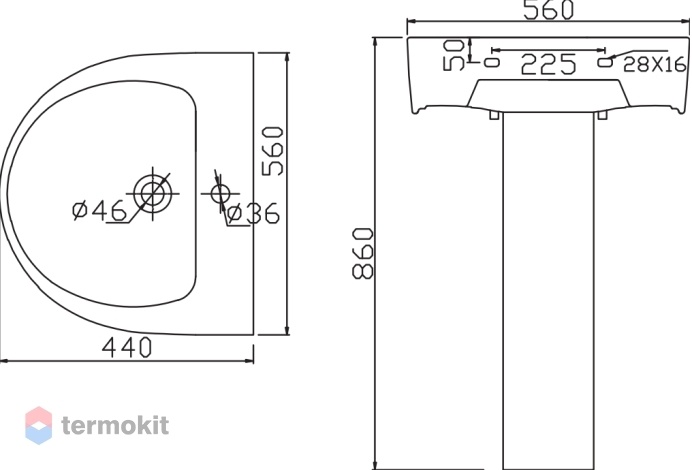Пьедестал BelBagno Flay BB0102P