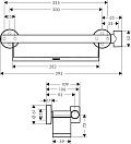 Поручень Hansgrohe Unica 26328400