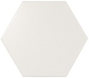 Керамическая плитка Equipe Scale 21767 Hexagon White Matt Настенная 10,7x12,4