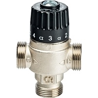 STOUT Термостатический смесительный клапан для систем отопления и ГВС 3/4&quot; НР 30-65°С KV 1,8