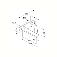 Встраиваемый смеситель для раковины Kludi Balance белый/хром 522469175 УЦЕНЕННЫЙ