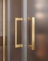 Душевой уголок Cezares Molveno 1950x900x900 (рифленое стекло) брашированное золото MOLVENO-A-2-90-P-BORO