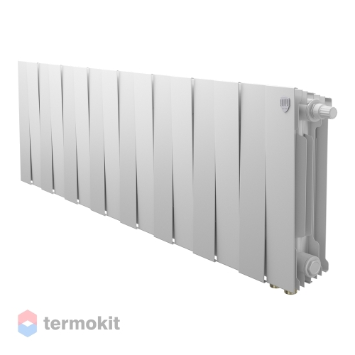 Радиатор Royal Thermo PianoForte 300 VR80 \ 16 секций \ биметаллический с нижним правым подключением 80мм белый