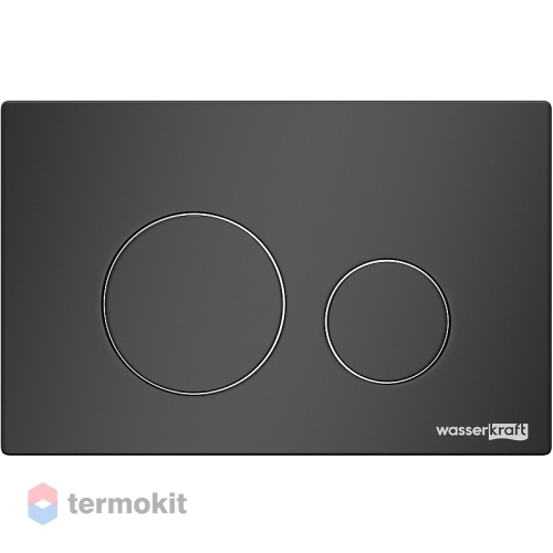 Клавиша смыва WasserKRAFT черный матовый MB02