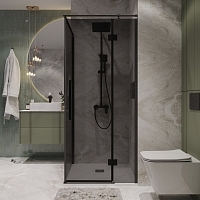 Душевой уголок Niagara Nova 1950x900x900 (тонированное стекло) черный матовый NG-2831-34BLACK