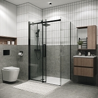 Душевой уголок Grossman Classic 1950x1600x1000 черный матовый 120.K33.04.1610.21.00