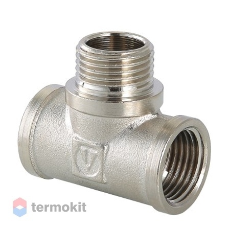 Valtec Фитинг резьбовой тройник с переходом на наружную резьбу ВНВ 1/2"