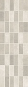 Керамическая плитка Lb-Ceramics Fiori Grigio 1064-0102 Декор мозаика светло-серая 20х60