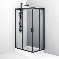 Душевой уголок AM.PM Gem 1900x1200x800 черный матовый W90G-404-120280-BT