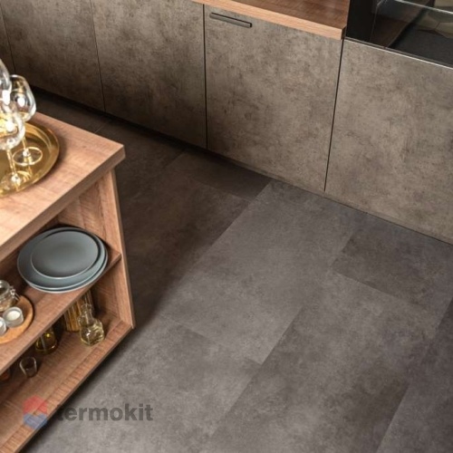 Ламинат Vinilam Ceramo Stone 5 мм Цемент Стальной 71610