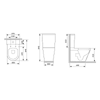 Унитаз напольный AM.PM Func с бачком с сиденьем Microlift C8F8600SC