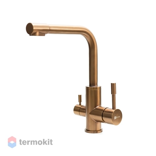 Смеситель для кухни Lemark Expert розовое золото LM5061RGN