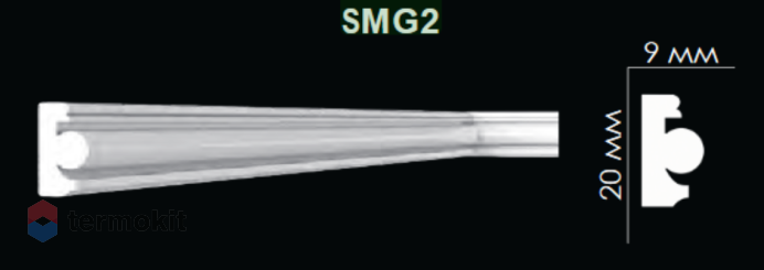 Молдинг Artpole гладкий SMG2