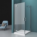 Душевой уголок BelBagno KRAFT 1950х800х1200 хром KRAFT-AH-22-120/80-C-Cr-R