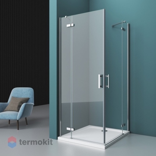 Душевой уголок BelBagno KRAFT 1950х800х1200 хром KRAFT-AH-22-120/80-C-Cr-R