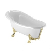 Ванна из искуственного камня Veragio Gialetta 1700х800 золото 26932
