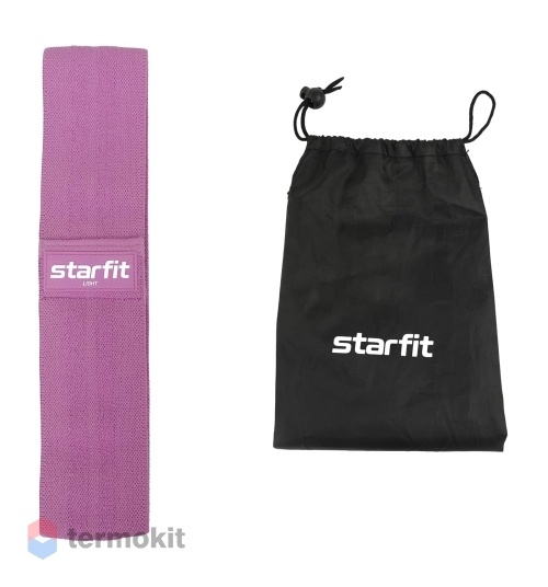 Мини-эспандер Starfit ES-204 тканевый, низкая нагрузка, фиолетовый