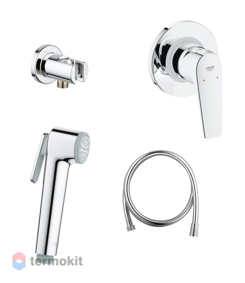 Встраиваемый смеситель с гигиеническим душем Grohe BauLoop 124900