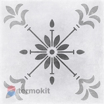Керамогранит Cersanit Motley пэчворк, цветы, серый (C-MO4A095D) 29,8х29,8