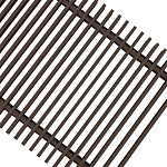 Декоративные решетки Techno ширина 380 мм Алюминиевые Коньяк