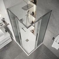 Душевой уголок Niagara Nova 1950x1000x1000 (рифленое стекло) хром NG-4624-34