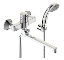 Смеситель для ванны и душа Vidima LOGIK хром BA280AA