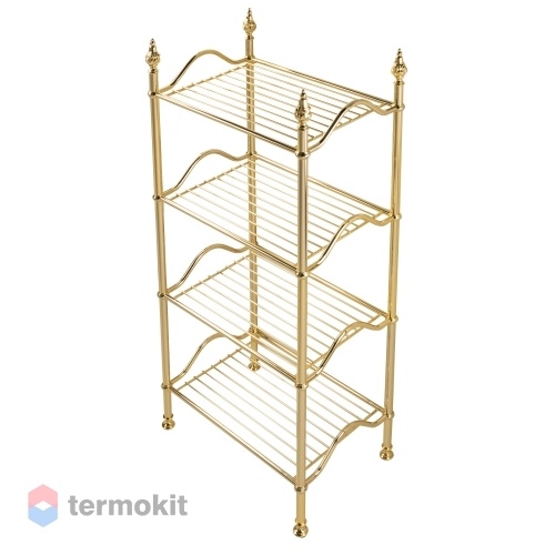 Полка 4-х ярусная Migliore Mirella 50 золото 26628