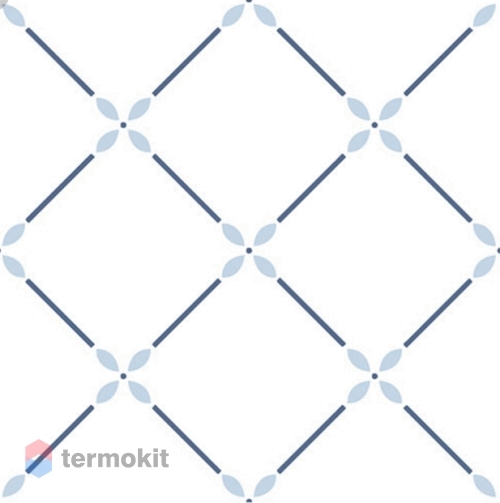 Керамическая плитка Vallelunga Colibri (+24878) Modulo A6 Blu декор 12,5x12,5