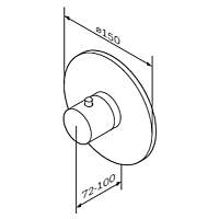 Встраиваемый смеситель для душа AM.PM Like с термостатом F8075500 УЦЕНЕННЫЙ