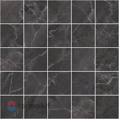 Керамическая плитка Laparet Olimpus Декор мозаичный чёрный MM34038 25х25
