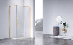 Душевой уголок Vincea Slim-n 1950x1400x900 золото брашированное VSR-4SN9014CLG