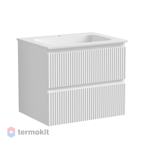 Тумба с раковиной SANCOS SNOB R 61 подвесная bianco SNR60W+CN7011