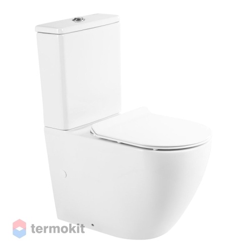 Унитаз напольный BelBagno SFERA-R с сиденьем микролифт BB2141CPR/BB2111SC