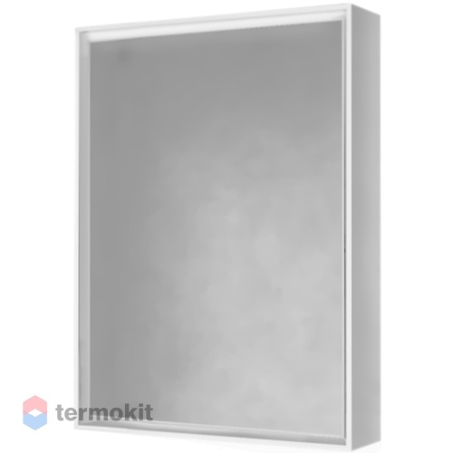 Зеркальный шкаф RAVAL Frame 75 с подсветкой, розеткой Белый Fra.03.75/W