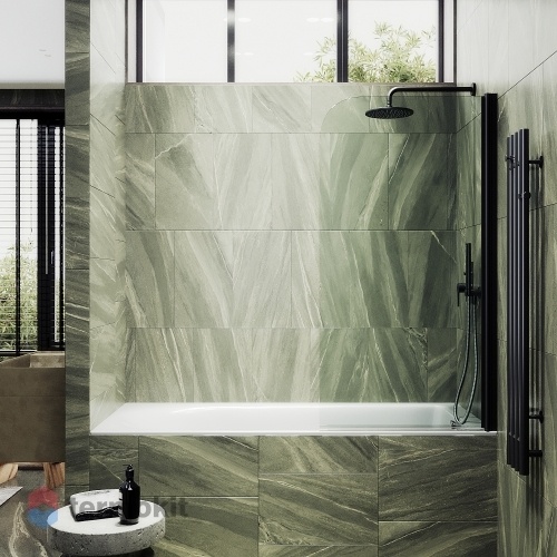 Душевая шторка Maybah Glass 600х1400 черный MGV-598-6