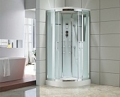 Душевая кабина Black&White Galaxy 90x90 (прозрачное стекло) хром G5501-90х90