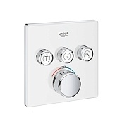 Встраиваемый смеситель для душа GROHE Grohtherm SmartControl с термостатом белый/хром 29157LS0