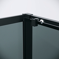 Душевой уголок Grossman Cosmo 1950x1100x1000 (тонированное стекло) черный матовый 120.K33.02.1110.21.10