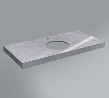 Столешница Риальто Kerama Marazzi Canaletto 100х48 CN100.SG560702R серый лаппаированный