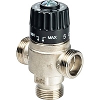 STOUT Термостатический смесительный клапан для систем отопления и ГВС 3/4&quot; НР 30-65°С KV 2,3