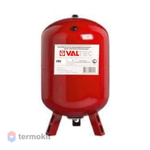 Valtec Расширительный бак для отопления 1000л, красный