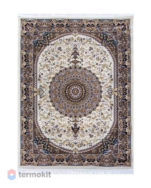 Ковёр Merinos Shahreza 80x133 прямоугольный кремовый/тёмно-синий d205
