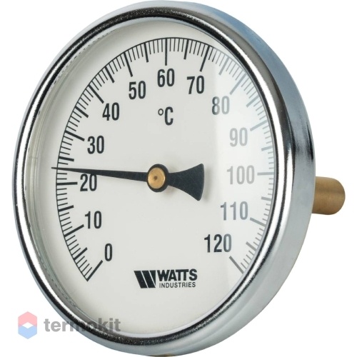 Watts Термометр биметаллический с погружной гильзой 100 мм 10006076