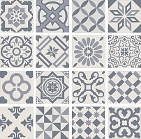 Керамическая плитка Ribesalbes Antigua PT01950 Decor Azul декор 20х20